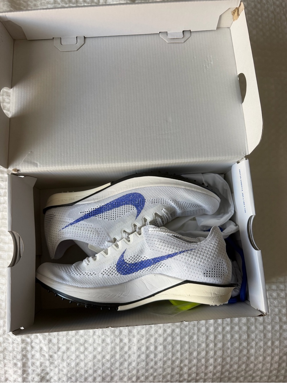 NWT Nike ZoomX Dragonfly 2 
White blue
FD8414-900
Track and cross country spikes